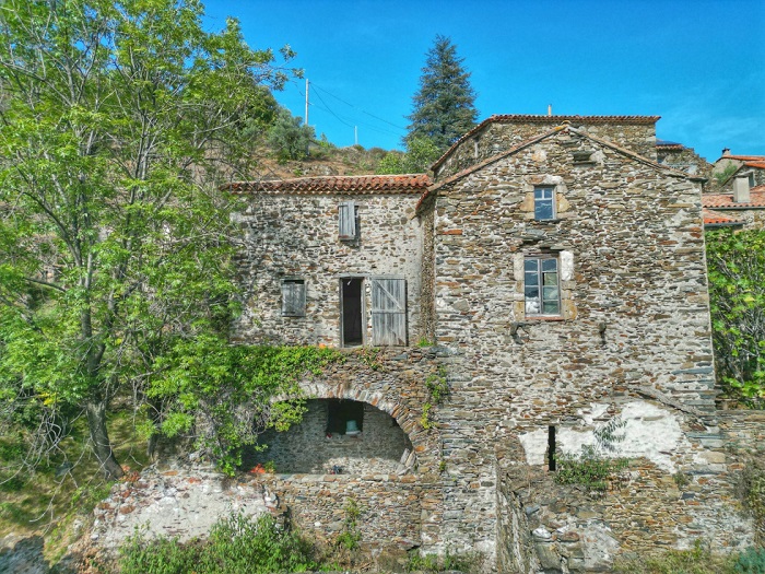 achat vente Maison de hameau ancienne a vendre  en pierre  Saint-Martial  GARD LANGUEDOC ROUSSILLON