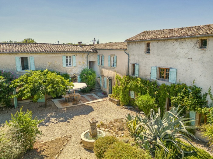 achat vente Mas provençal a vendre , ancien corps de ferme , dépendances, piscine Cardet , à 15 mn d'Anduze GARD LANGUEDOC ROUSSILLON