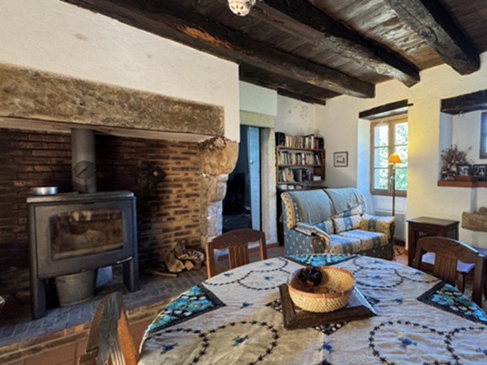 achat vente Maison ancienne a vendre  en pierre  Calvignac , belle exposition Ouest et ses couchers de soleil LOT MIDI PYRENEES